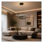 HOME LIGHT Solea 135 LED luster crni - slika 2