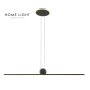 HOME LIGHT Solea 166 LED luster crni - slika 1