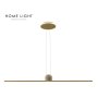 HOME LIGHT Solea 166 LED luster zlatni - slika 1
