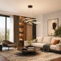 HOME LIGHT Solea 165 LED luster crni - slika 2
