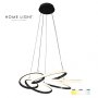 HOME LIGHT Solea 165 LED luster crni - slika 1