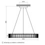 HOME LIGHT Solea 70 LED luster beli - slika 3