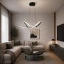 HOME LIGHT Solea 90 LED luster crni - slika 2