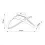 HOME LIGHT Solea 18 LED luster Cappuccino - slika 3
