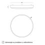HOME LIGHT Solea 87 CCT LED plafonjera drvo - slika 2
