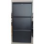 HANAH HOME Ormar za cipele Locking 3 Piece Metal Black OUTLET - slika 3