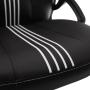 WHITE SHARK Baracuda ABALONE Black / White, Gaming Chair - slika 5