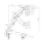 WHITE SHARK WS GMS 3210 KHUFU-I / 1, Monitor Stand - slika 4