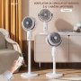 HOMEMATES F1 ventilator bezični sa baterijom I upravljačem (punjivi) na 3 nivoa - slika 5