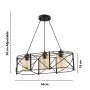 OPVIQ Luster Dratrio Glass Black Yellow - slika 3