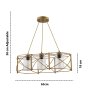 OPVIQ Luster Dratrio Glass Gold Transparent - slika 3