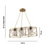 OPVIQ Luster Dratrio Glass Gold Grey - slika 3