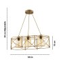 OPVIQ Luster Dratrio Glass Gold Yellow - slika 3