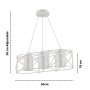 OPVIQ Luster Dratrio Glass White Transparent - slika 3