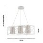 OPVIQ Luster Dratrio Glass White Grey - slika 3