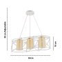 OPVIQ Luster Dratrio Glass White Yellow - slika 3
