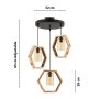 OPVIQ Luster Hexagon Triple B Glass - slika 3