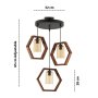 OPVIQ Luster Hexagon Triple Dark B Glass - slika 3