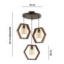 OPVIQ Luster Hexagon Triple Dark G Glass - slika 3