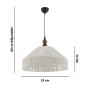 OPVIQ Luster Tartan W White Brown - slika 3