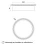 HOME LIGHT Solea 64 CCT LED plafonjera crna - slika 3