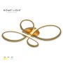 HOME LIGHT Solea 163 CCT LED plafonjera zlatna - slika 1