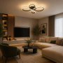 HOME LIGHT Solea 163 CCT LED plafonjera crna - slika 2