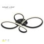 HOME LIGHT Solea 163 CCT LED plafonjera crna - slika 1