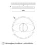 HOME LIGHT Solea 80 CCT LED plafonjera - slika 4