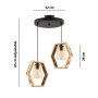 OPVIQ Luster Hexagon Double B Glass - slika 3