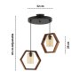 OPVIQ Luster Hexagon Double Dark B Glass - slika 3