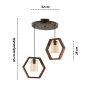 OPVIQ Luster Hexagon Double Dark G Glass - slika 3