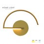 HOME LIGHT Solea 153 CCT LED zidna lampa zlatna - slika 1