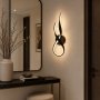 HOME LIGHT Solea 137 LED zidna lampa crna - slika 2