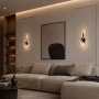 HOME LIGHT Solea 137 LED zidna lampa crna - slika 3