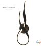 HOME LIGHT Solea 137 LED zidna lampa crna - slika 1