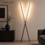 HOME LIGHT Solea 140 LED podna lampa crna - slika 2