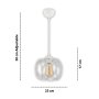 OPVIQ Luster Kruhovy White - slika 3