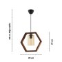 OPVIQ Luster Hexagon Single Dark Glass - slika 3
