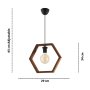 OPVIQ Luster Hexagon Single Dark - slika 3