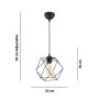 OPVIQ Luster Geodrat Black - slika 3