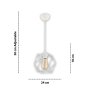OPVIQ Luster Geodrat White - slika 3