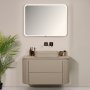 HANAH HOME Kupatilski ormarić sa umivaonikom i ogledalom (2 komada) Gloria 100 Beige - slika 2