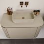 HANAH HOME Kupatilski ormarić sa umivaonikom i ogledalom (2 komada) Gloria 100 Beige - slika 5