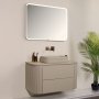 HANAH HOME Kupatilski ormarić sa umivaonikom i ogledalom (2 komada) Gloria 100 Beige - slika 1