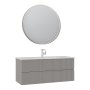 HANAH HOME Kupatilski ormarić sa umivaonikom i ogledalom (2 komada) Moonlight 120 v2 409 - slika 3