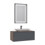 HANAH HOME Kupatilski ormarić sa umivaonikom i ogledalom (2 komada) Craft 100 430 - slika 4