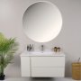 HANAH HOME Kupatilski ormarić sa umivaonikom i ogledalom (2 komada) Future Bianco - slika 2