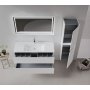 HANAH HOME Kupatilski ormarić sa umivaonikom i ogledalom (2 komada) Nest 121 v2 551 - slika 2