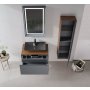 HANAH HOME Kupatilski ormarić sa umivaonikom i ogledalom (2 komada) Craft 80 986 - slika 2